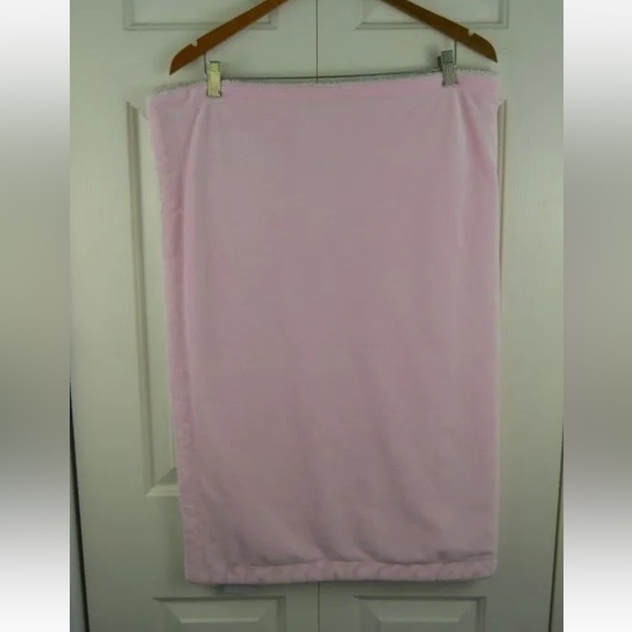 Babe Luxe Baby Blanket Pink Cream Sherpa Security Lovey Soft Plush - Picture 3 of 7